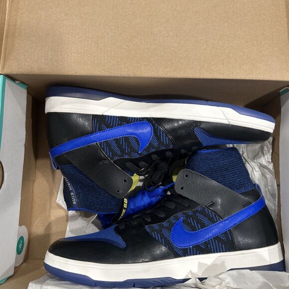 NIKE SB DUNK HIGH ELITE (SIZE 9) FLYKNIT TERPENING (918287-041) (BLACK/BLUE) main image 7